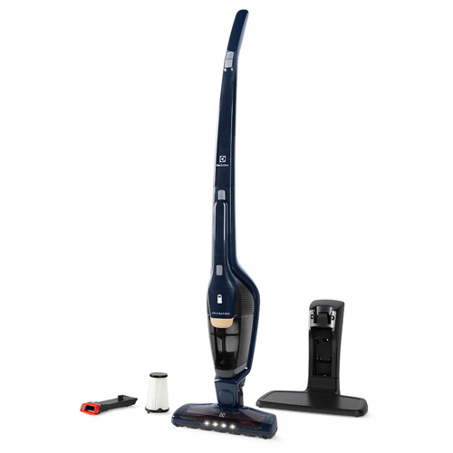 Aspirador de Pó Vertical Sem Fio Electrolux Ergorapido 2 em 1 Luz LED até 45 min Azul