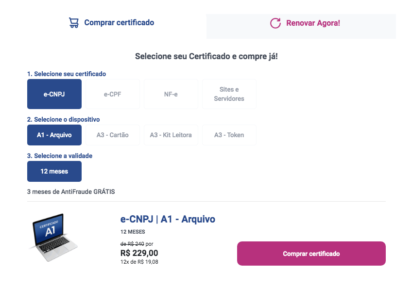 Cupom Serasa Experian - Passo 1