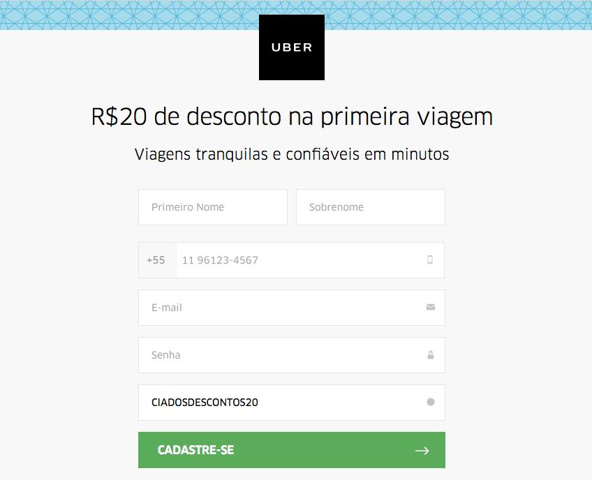 Código promocional Uber