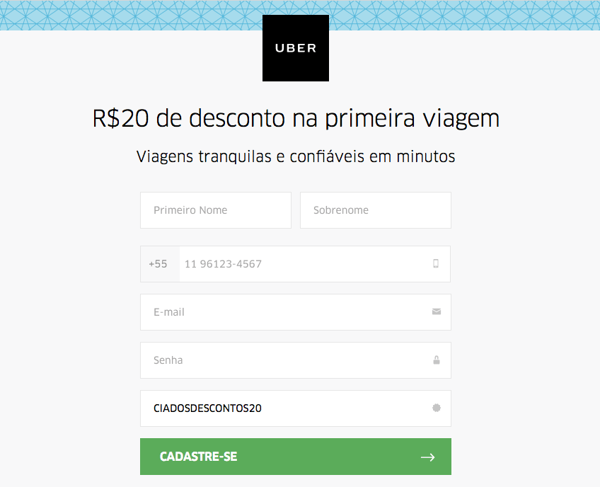 Cupom Uber